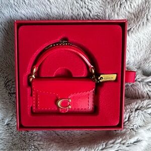 Coach Tabby Boxed Holiday Ornament NIB